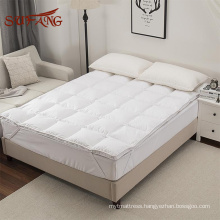 Down feather filling fluffy and warm waterproof mattress pad / anti dust mattress cover&pad